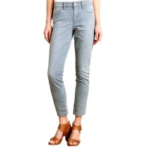 Pilcro Sky Blue Cropped Jeans